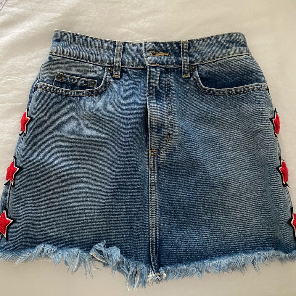 LF CARMAR DENIM SKIRT WITH STARS